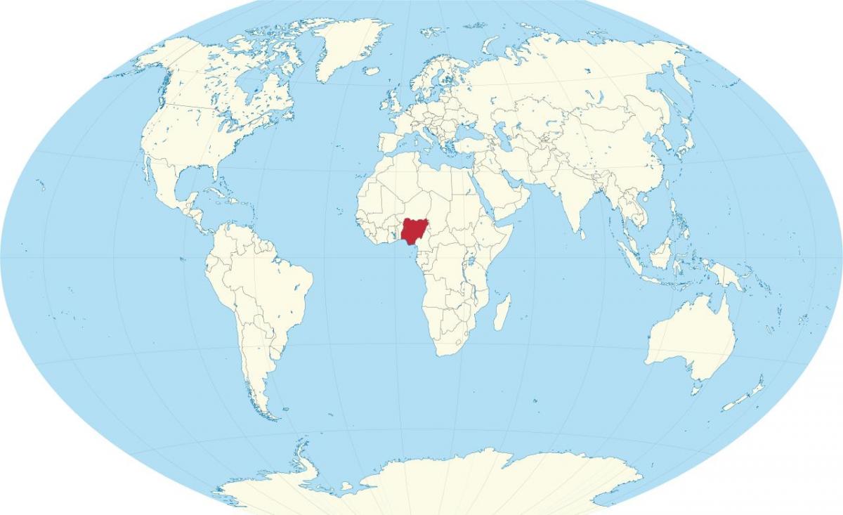 mapa mostrando nigéria