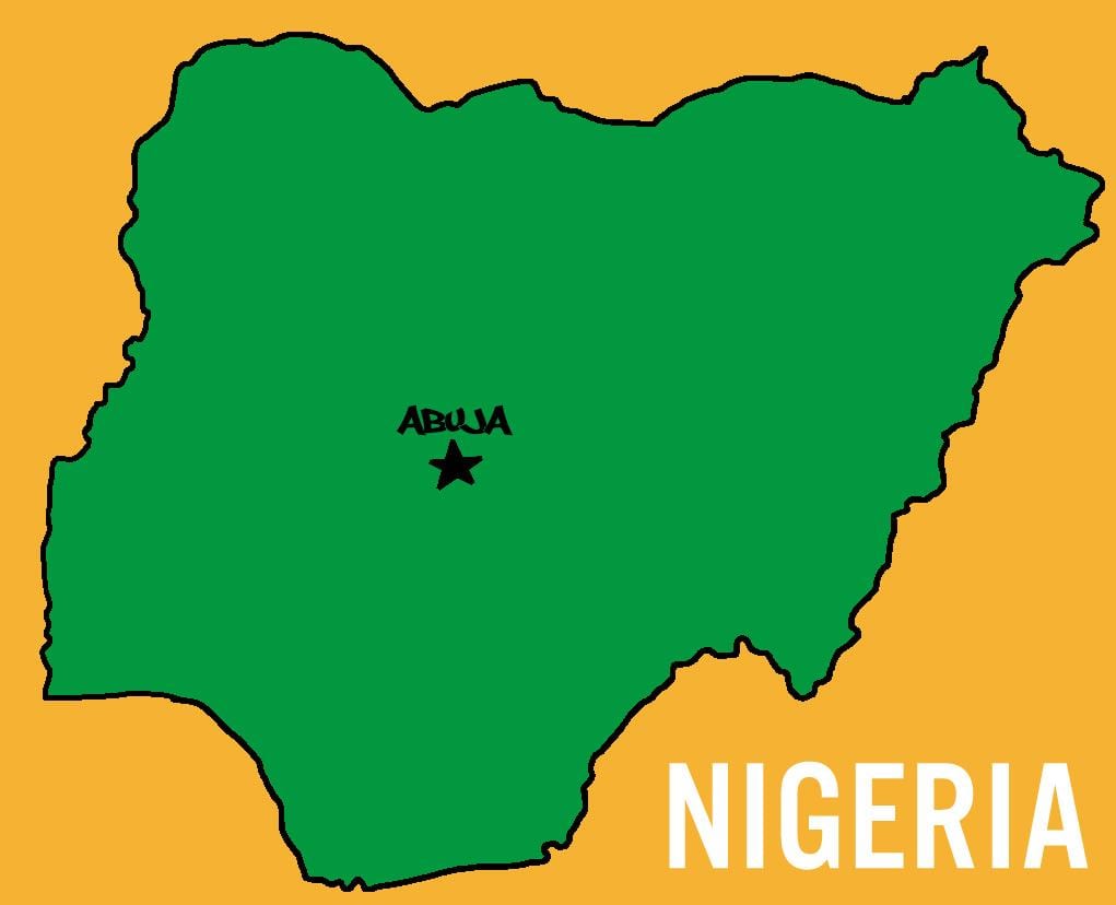 Mapa da capital da nigéria