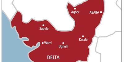 Delta mapa da nigéria