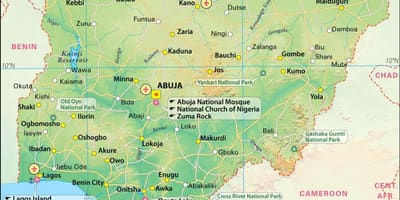 Imagens do nigeriano mapa