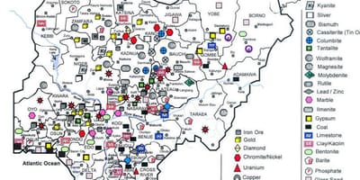 Mineral mapa da nigéria