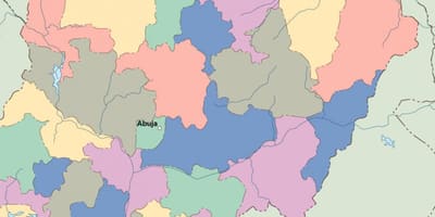 Mapa da nigéria vetor