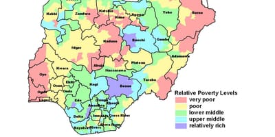 Mapa económica da nigéria