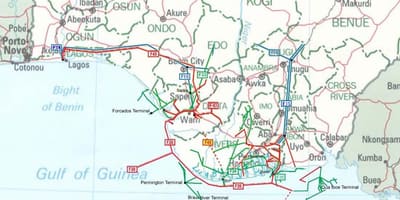 Mapa da nigéria pipeline 
